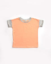 the colorblock tee - coral