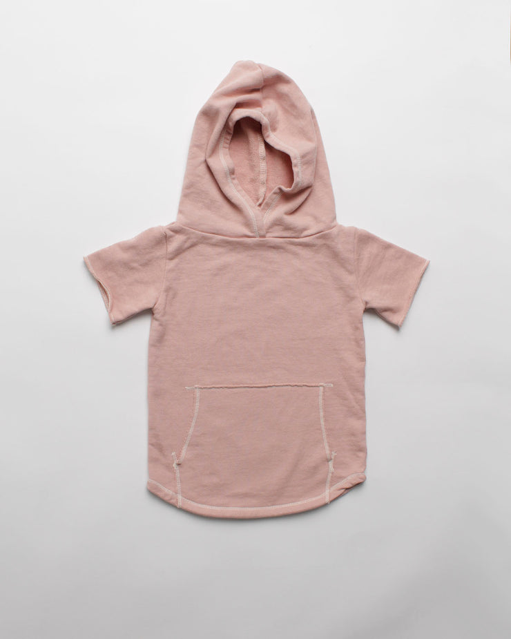 the cut-off hoodie - pink